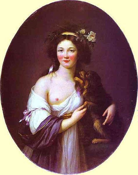 elisabeth vigee-lebrun Portrait of Mme D'Aguesseau. oil painting image